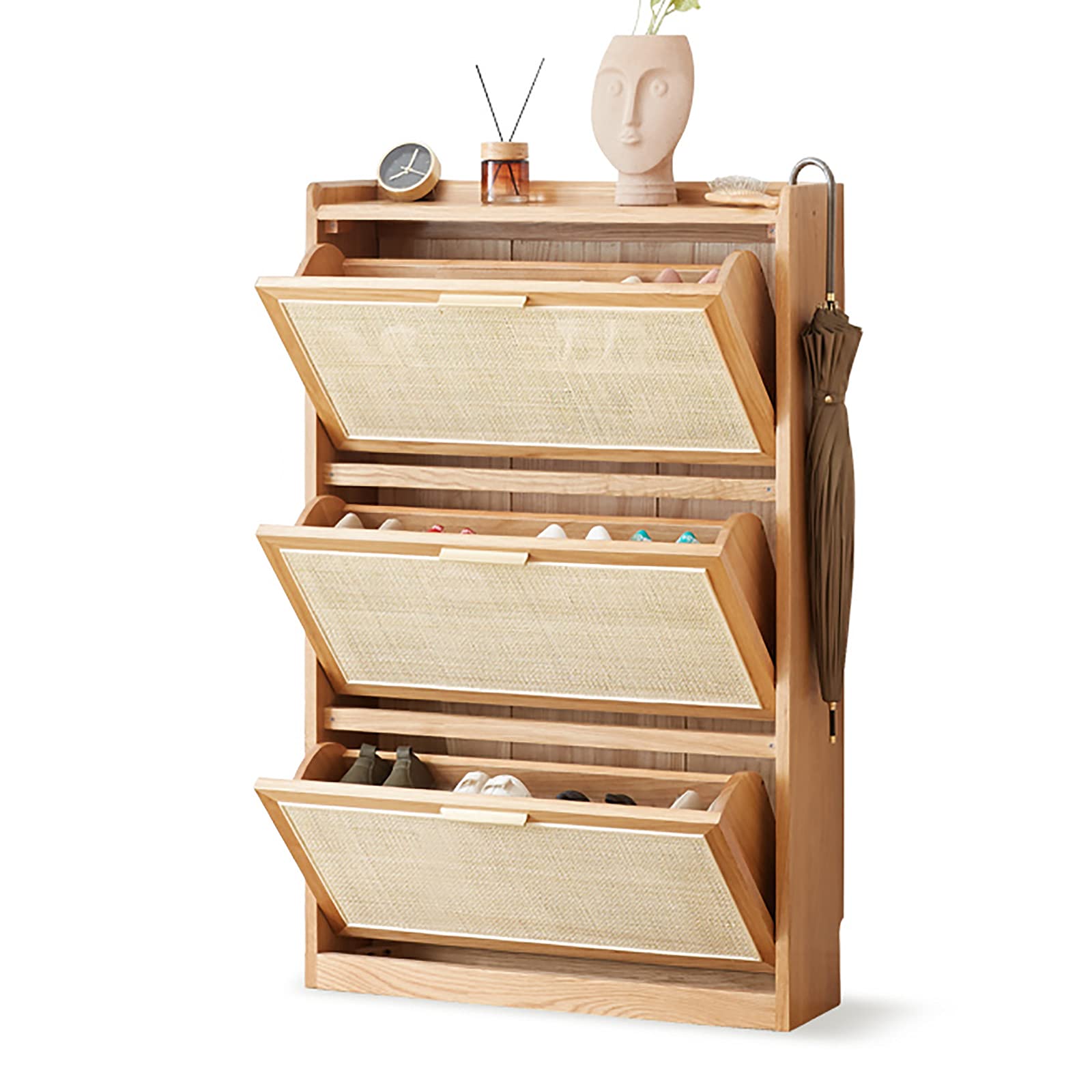 Amazon｜玄関収納 シューズラック 3段 下駄箱 靴箱 シューズラック